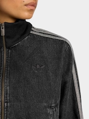 adidas Originals Black Firebird Track Top Denim - Image 4 of 6