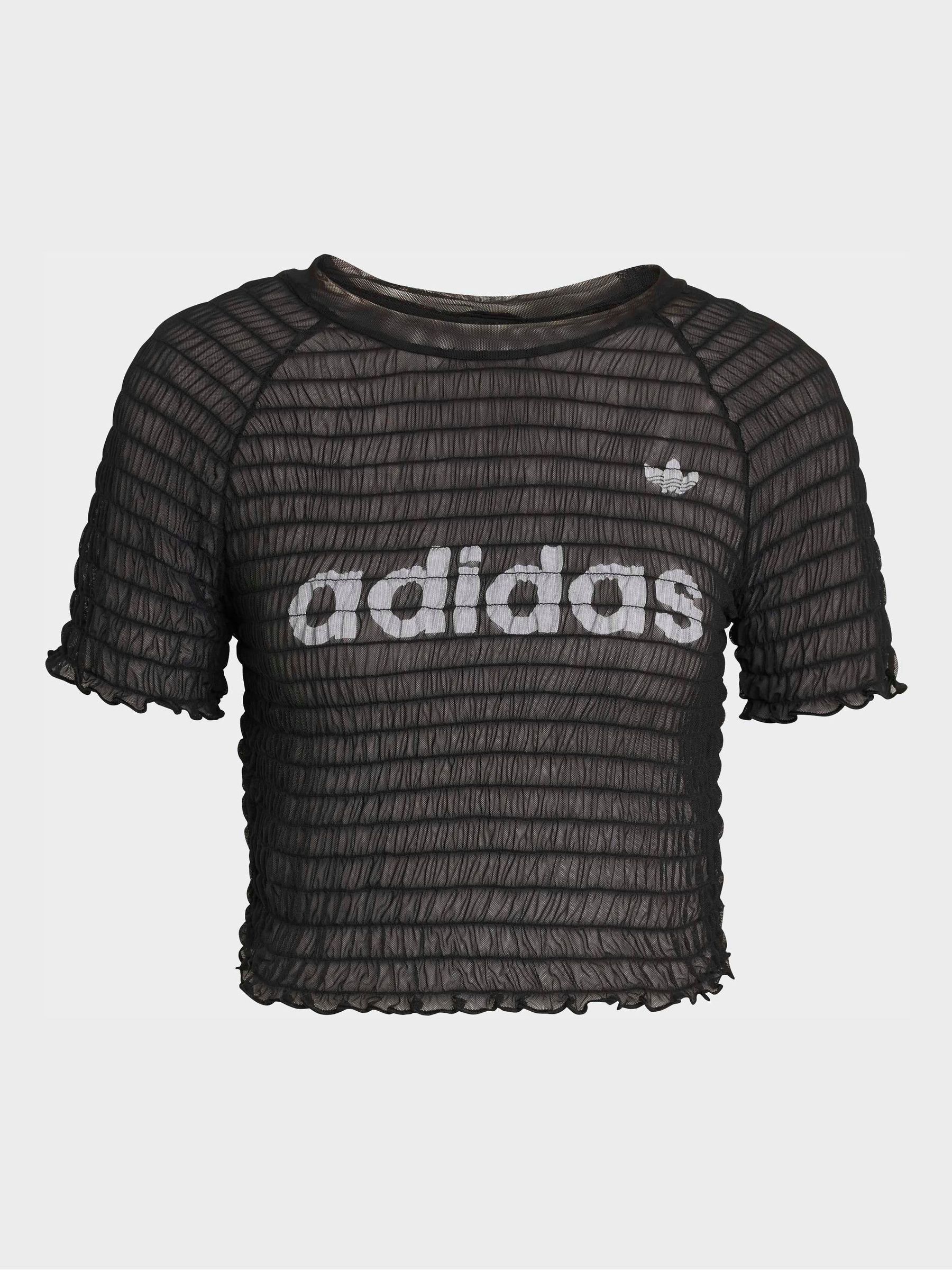 Buy adidas Originals Black Smocked T-Shirt from the Next UK online