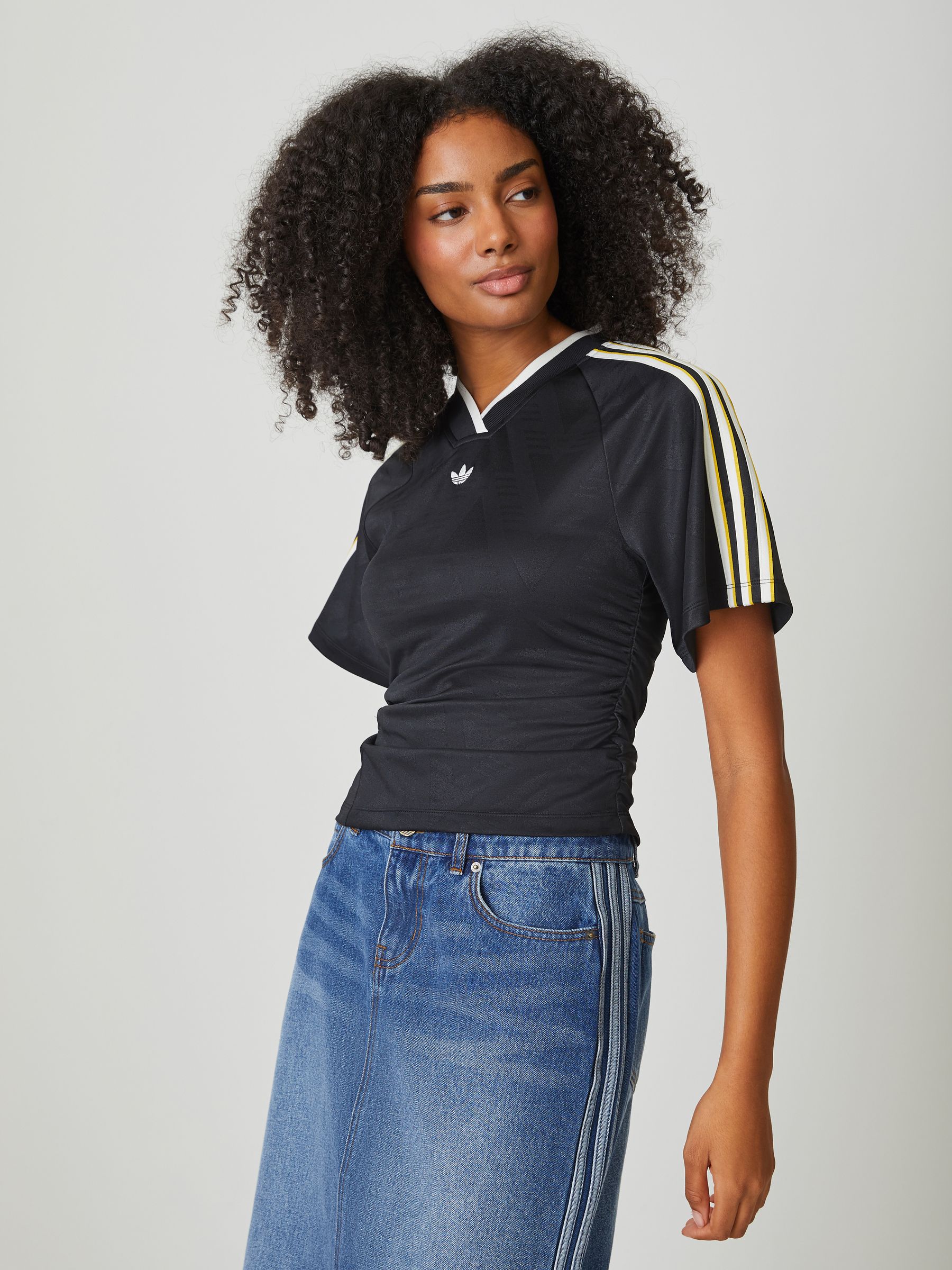 adidas U FOOTBALL JERSEY TEE 半袖ポロ トップス