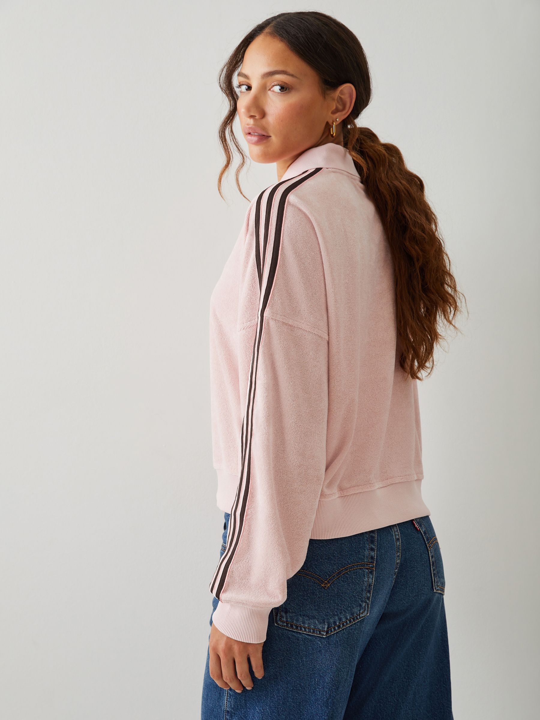 Comprar Rosa - Camiseta Adidas Original Toalha com Decote em V