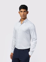 Ted Baker Tailoring Slim Blume Pearl Floral Print White Shirt - Image 1 of 4