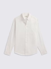 MOSS White Lightweight Oxford Shirt - Image 4 of 4