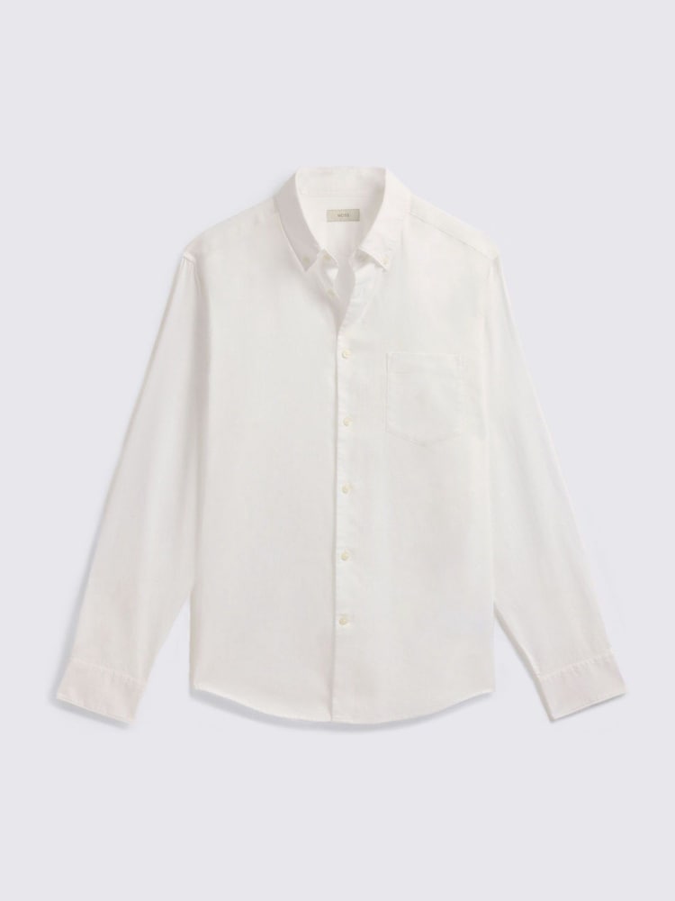 MOSS White Lightweight Oxford Shirt - Image 4 of 4