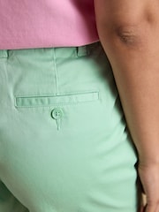 Joules Green Chino Shorts with Elasticated Waist - Image 8 of 9