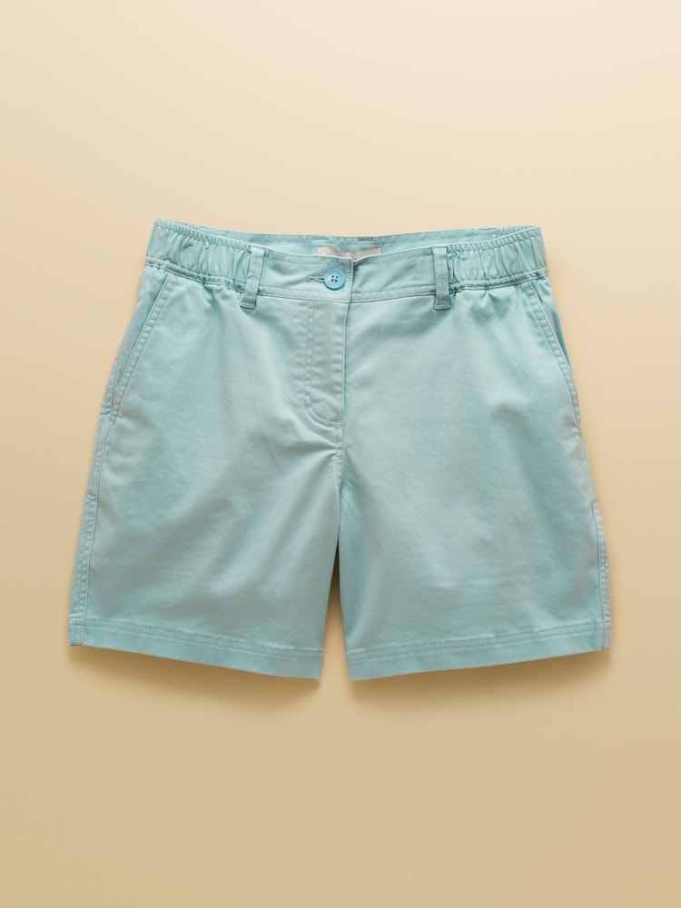 Joules Blue Chino Shorts with Elasticated Waist - Image 7 of 7
