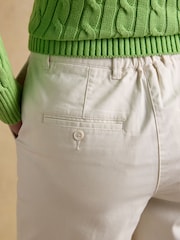 Joules Cream Bermuda Chino Shorts With Elasticated Waist - Image 5 of 6