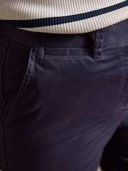 Joules Navy Bermuda Chino Shorts With Elasticated Waist - Image 4 of 6