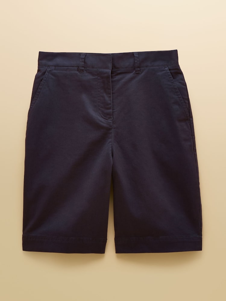 Joules Navy Bermuda Chino Shorts With Elasticated Waist - Image 6 of 6