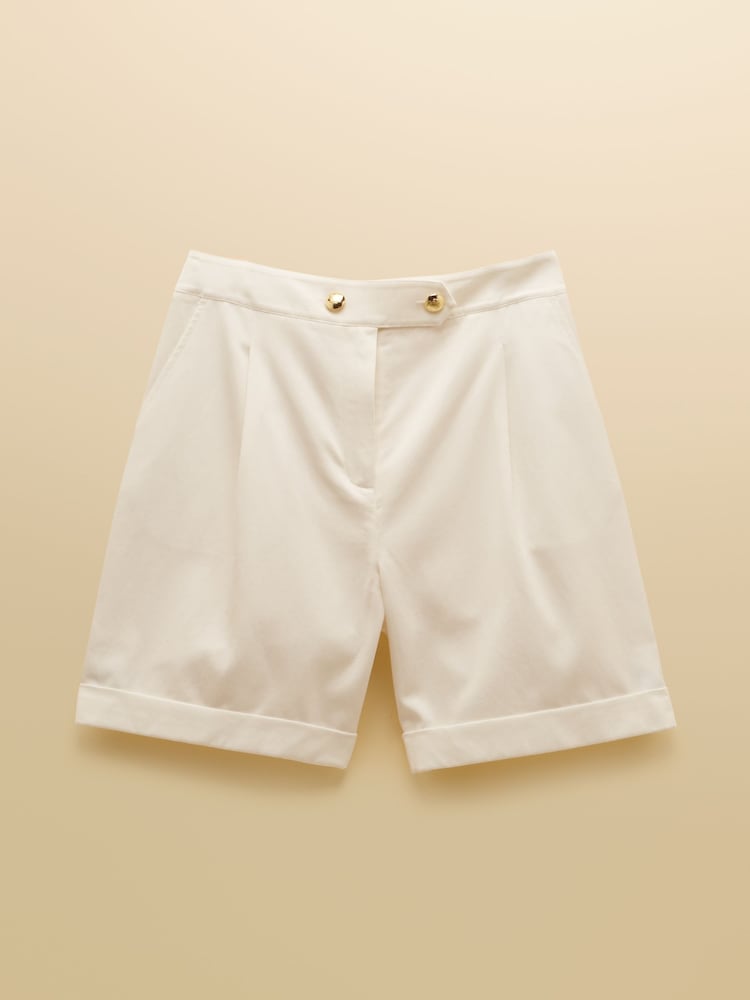 Joules Bay White Smart Tailored Shorts - Image 6 of 6 Joules Bay White Smart Tailored Shorts - Image 6 of 6