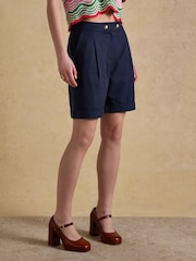 Joules Bay Navy Smart Tailored Shorts - Image 1 of 7