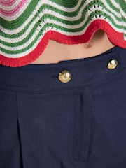 Joules Bay Navy Smart Tailored Shorts - Image 4 of 7