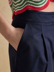 Joules Bay Navy Smart Tailored Shorts - Image 5 of 7