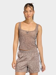 adidas Originals Brown Aop Tank Top - Image 1 of 6
