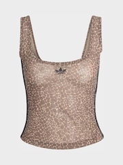 adidas Originals Brown Aop Tank Top - Image 6 of 6