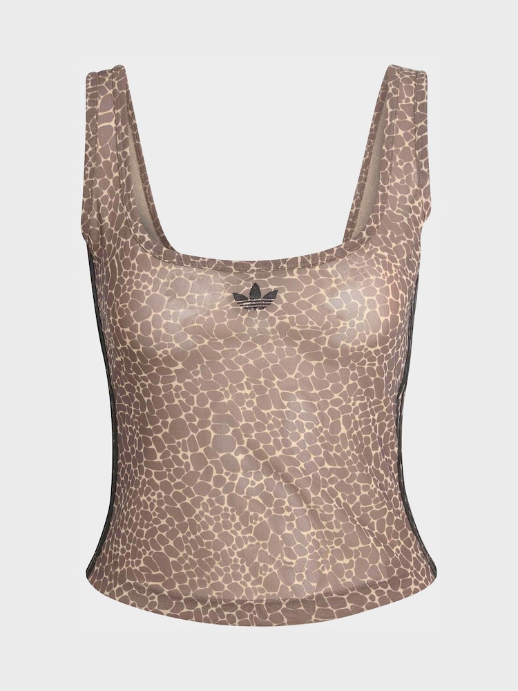 adidas Originals Brown Aop Tank Top - Image 6 of 6