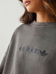 შავი - adidas Originals Essential Linear Sweatshirt - სურათი 5 6-დან