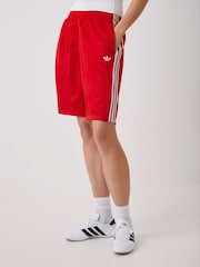 adidas Originals Red 3-Stripes Jaquard Shorts - Image 1 of 1