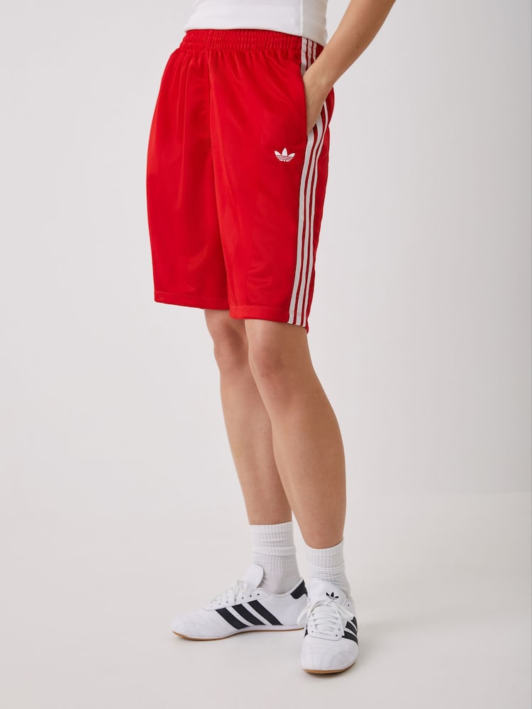 adidas Originals Red 3-Stripes Jaquard Shorts - Image 1 of 1