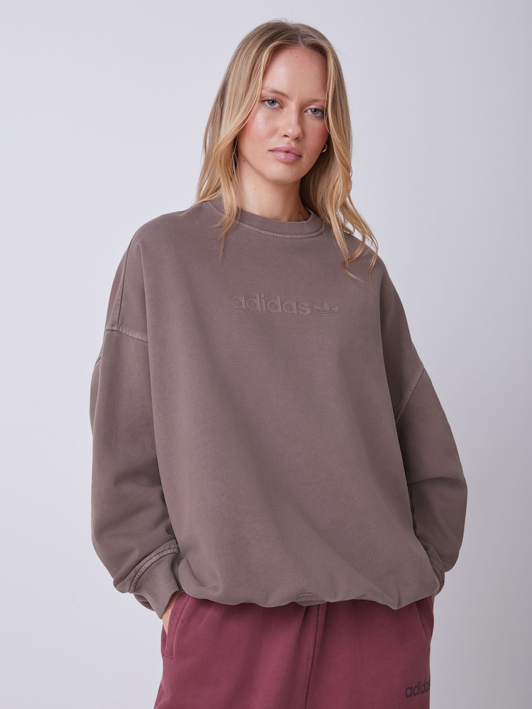ყავისფერი - adidas Originals Essential Linear Sweatshirt - სურათი 1 4-დან