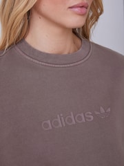 ყავისფერი - adidas Originals Essential Linear Sweatshirt - სურათი 4 4-დან