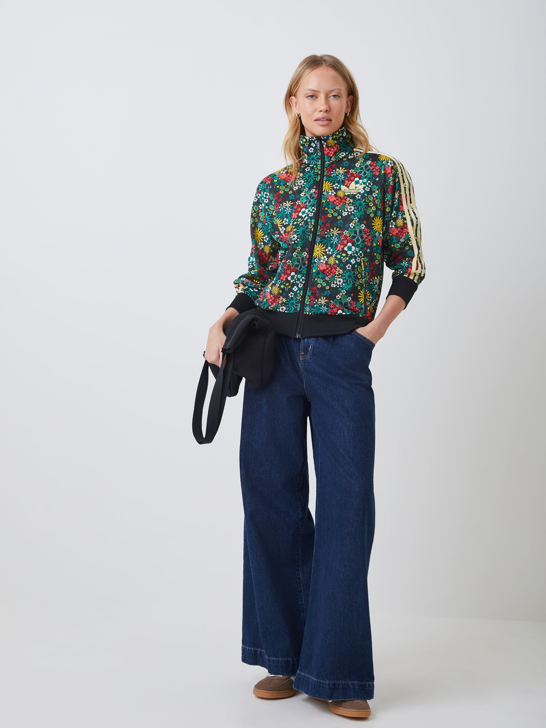 Buy adidas Originals Black X Liberty London Firebird Tracktop from