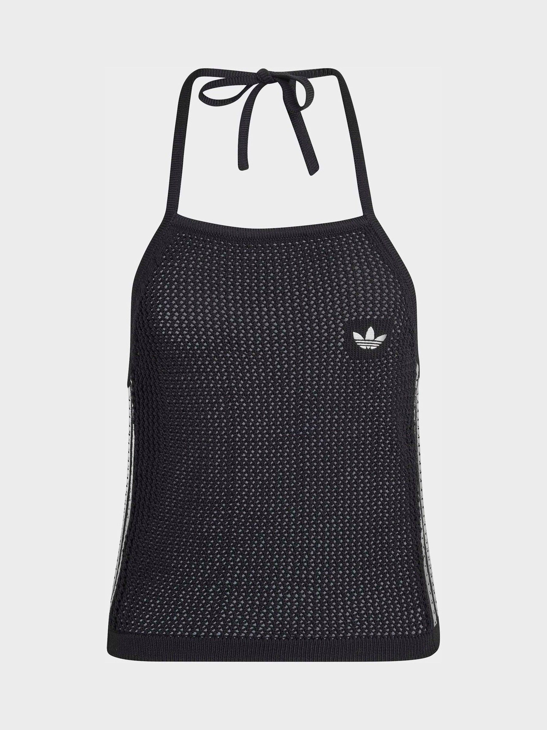 Buy adidas Originals Black Crochet Knit Top from Next USA