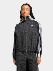 Svart - adidas originals Firebird Oversized Aop Denim Jacket - Bilde 1 av 10