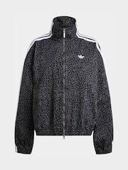 Svart - adidas originals Firebird Oversized Aop Denim Jacket - Bilde 10 av 10