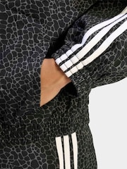 Svart - adidas originals Firebird Oversized Aop Denim Jacket - Bilde 9 av 10