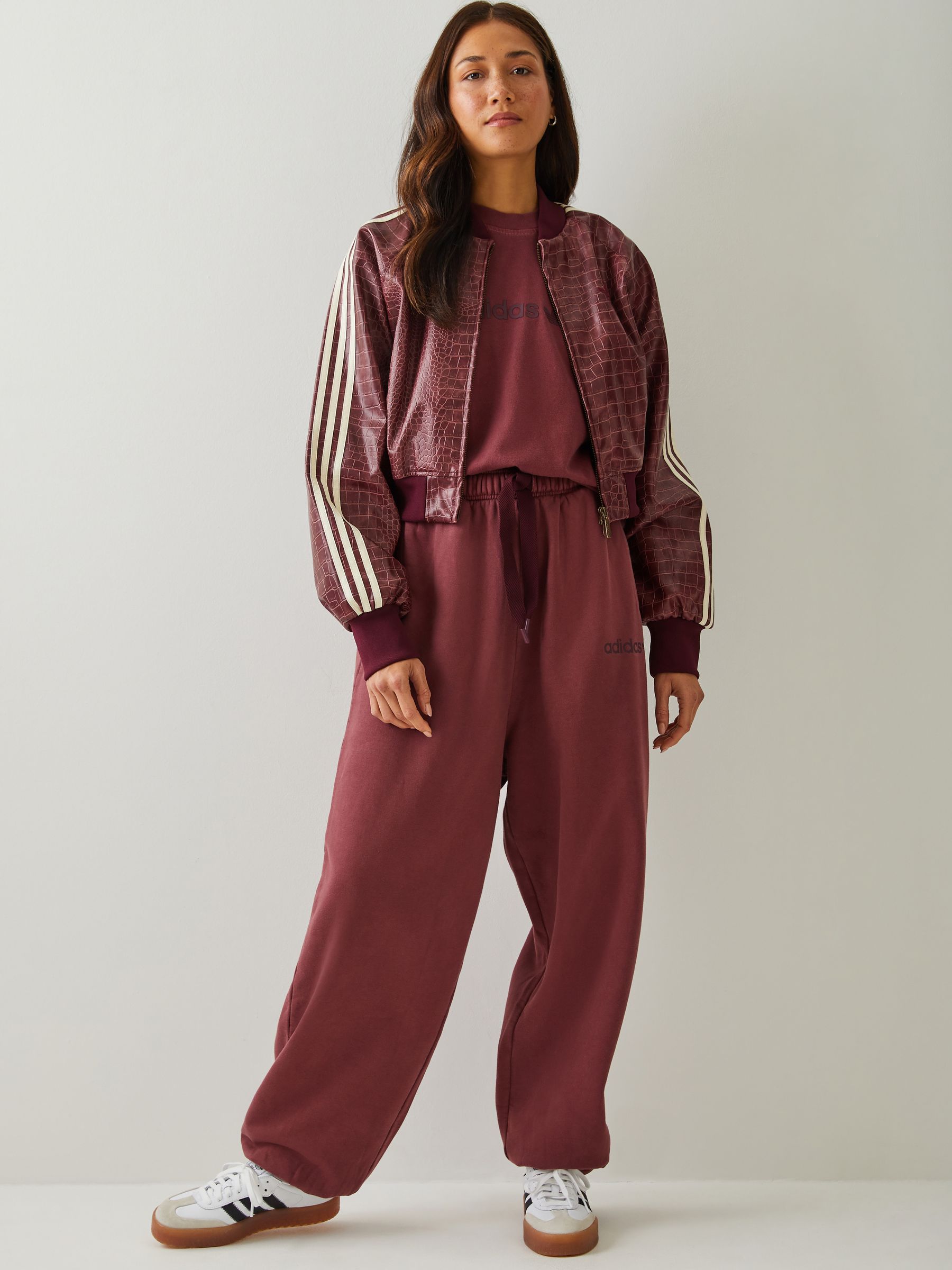 Comprar Vermelho - Jaqueta adidas Originals Snake de couro