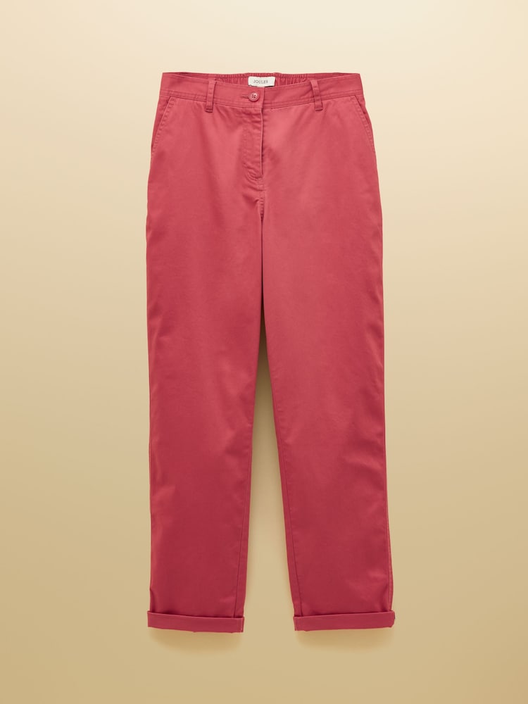 Joules Red Straight Leg Chino Trouser - Image 8 of 8