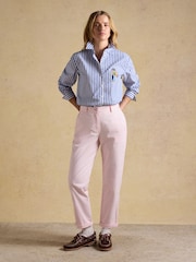 Joules Pink Slim Fit Chino Trousers with Elasticated Waist - Image 3 of 8