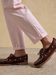 Joules Pink Slim Fit Chino Trousers with Elasticated Waist - Image 6 of 8