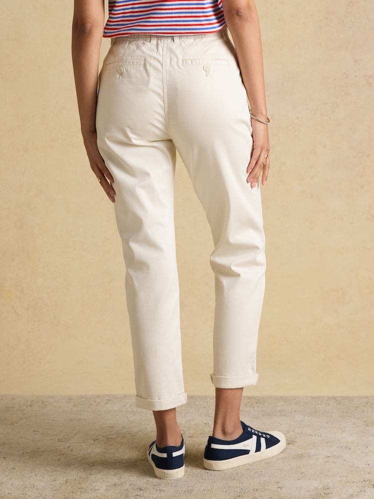Joules Cream Straight Leg Chino Trouser - Image 2 of 8