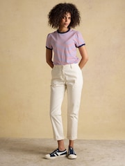 Joules Cream Straight Leg Chino Trouser - Image 5 of 8