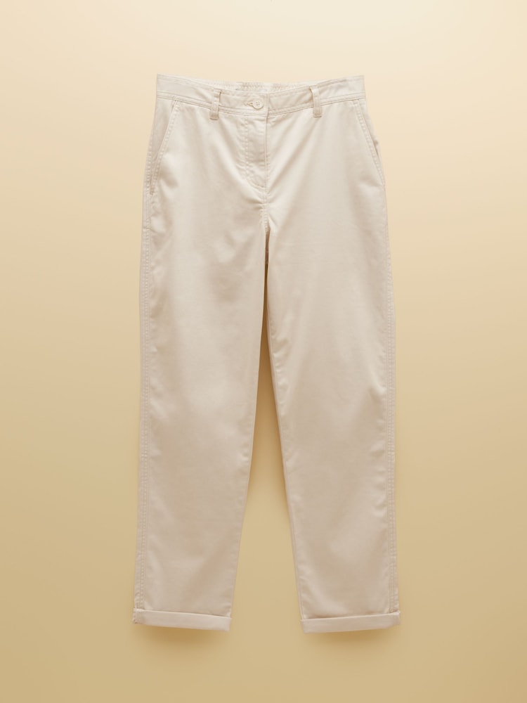 Joules Cream Straight Leg Chino Trouser - Image 8 of 8