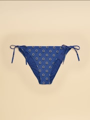 Joules Blue Foulard Tie Bikini Bottom - Image 10 of 11