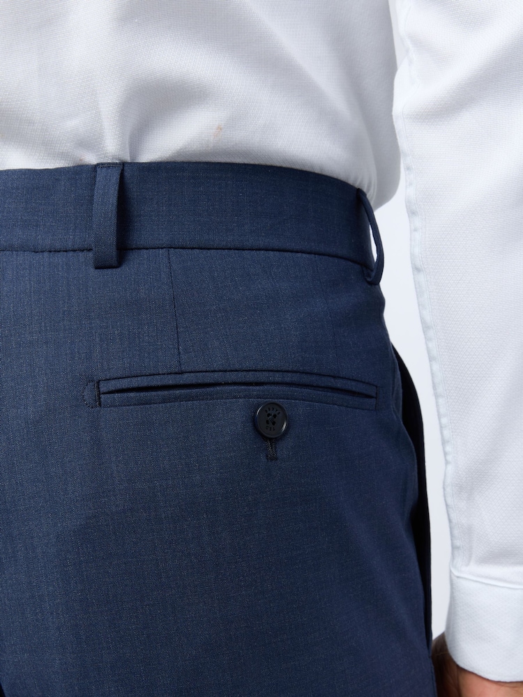 Ted Baker Tailoring Blue Performance Panama Trousers - Imagen 3 de 3