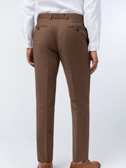 Ted Baker Tailoring Slim Natural Eliot Sunbaked Flannel Trousers - Image 2 of 3