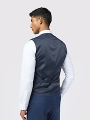 Ted Baker Tailoring Blue Performance Panama Waistcoat - Image 2 of 3