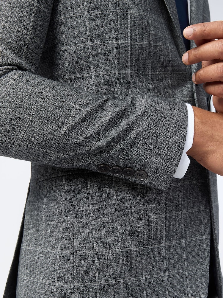 Ted Baker Tailoring Slim Grey Hilson Charc Text Jackets - Imagen 4 de 4