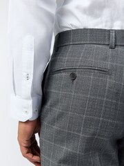 Ted Baker Tailoring Slim Grey Hilson Charc Text Check Trousers - Image 3 of 3