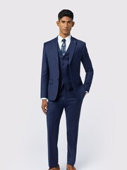 Ted Baker Tailoring Slim Blue Keats Flannel Jacket - Image 3 of 5