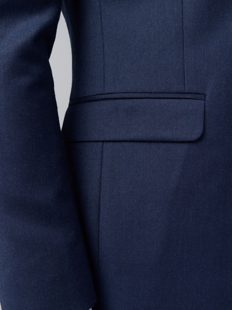 Ted Baker Tailoring Slim Blue Keats Flannel Jacket - Image 5 of 5 Ted Baker Tailoring Slim Blue Keats Flannel Jacket - Image 5 of 5
