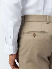 Ted Baker Tailoring Slim Natural Larkin Flannel Trousers - Image 3 of 3