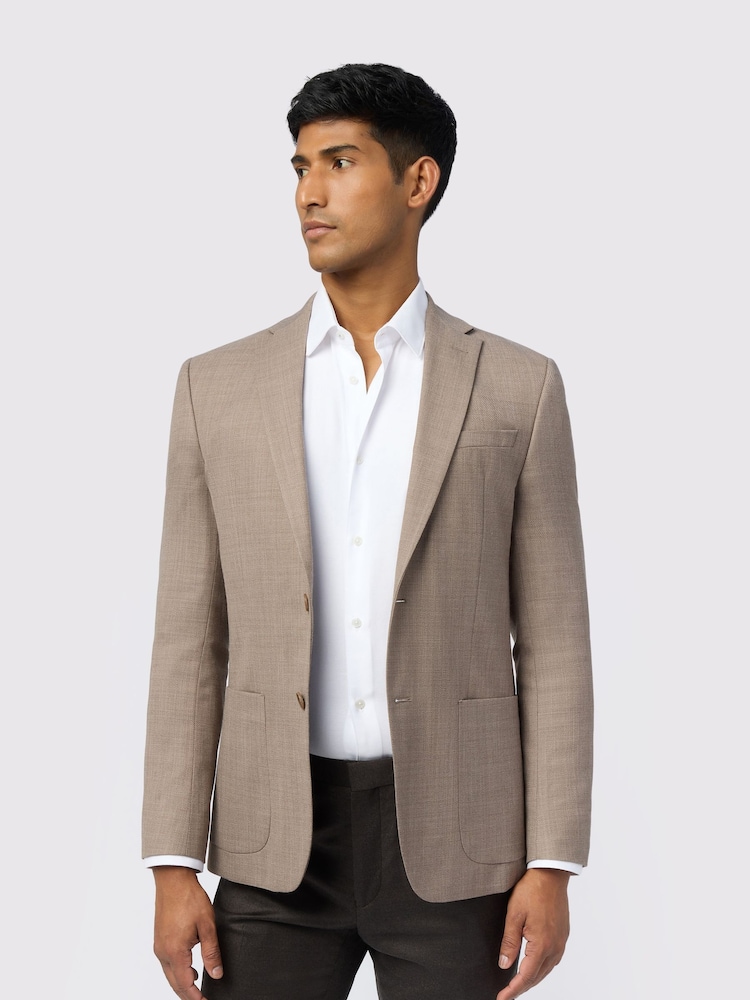 Ted Baker Tailoring Natural Structure Jacket - Image 1 of 5 Ted Baker Tailoring Natural Structure Jacket - Image 1 of 5