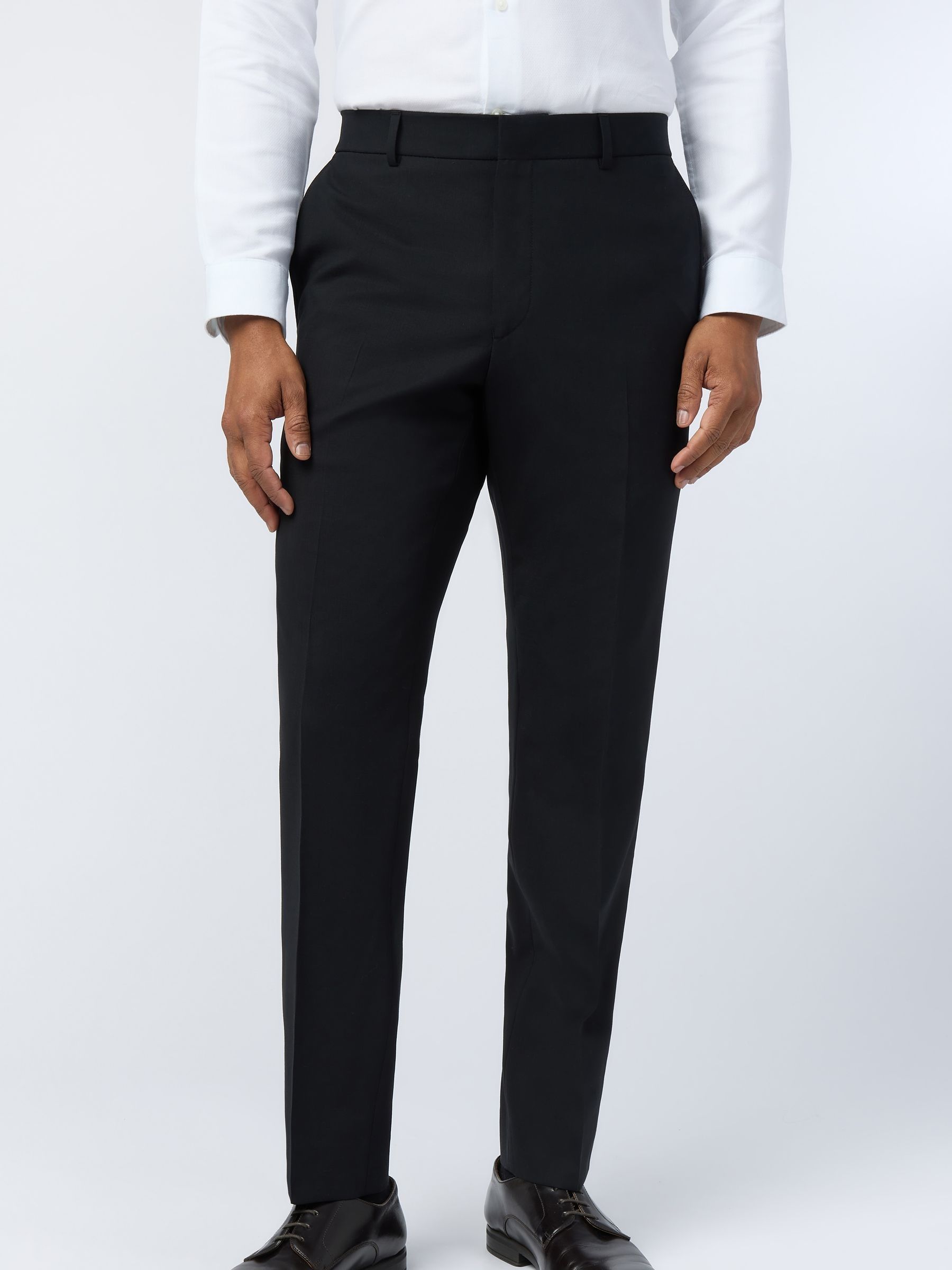 Ted Baker Black Flat Fronted Suit Trousers - Image 3