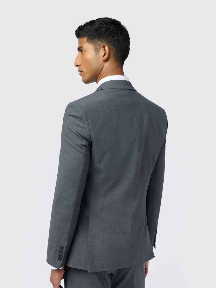 Ted Baker Tailoring Grey Performance Panama Jacket - Image 2 of 6
