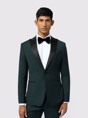 Ted Baker Tailoring Green Forest Tuxedo Jacket - Image 3 of 4