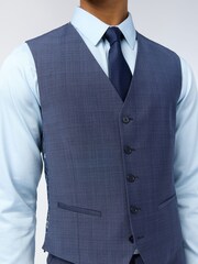 Ted Baker Tailoring Blue Foyle Airforce Scratch Waistcoat - Image 2 of 2